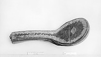Spoon case, Leather, gilt, German