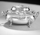 Tureen with cover, William Homer, Silver, Irish, Dublin