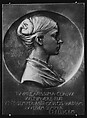 Marie Augustine Roty, Wife of the Medalist, Louis-Oscar Roty  French, Bronze, brown patina, hollow cast, French