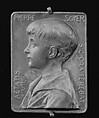 Pierre Soyer, 1892, Louis-Oscar Roty  French, Bronze, struck, silvered, French