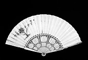 Fan, Paper, ivory, French