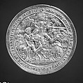 Adam and Eve in the Garden of Paradise, Medalist: Master of 1549, Silver-gilt, German