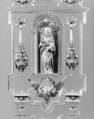 Shrine, Crystal, gold, enamel, Italian