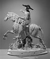 Chinese horseman, Nymphenburg Porcelain Manufactory (German, 1747–present), Hard-paste porcelain, German, Nymphenburg