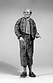 Man, Polychromed terracotta head and wooden limbs; body of wire wrapped in tow; various fabrics; gold metallic thread; silver buttons, Italian, Naples