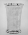 Beaker, John Hoyland and Co., Sheffield plate, British, Sheffield