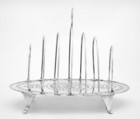 Toast rack, N. Smith and Company, Sheffield plate, British