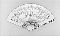 Fan, Parchment, ivory, mother-of-pearl, tortoiseshell, French