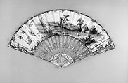 Fan, Paper, ivory, French