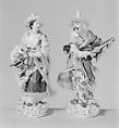 Chinese musician (Malabar) (one of a pair), Meissen Manufactory German, Hard-paste porcelain, German, Meissen