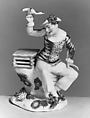 Harlequin with dove, Meissen Manufactory  German, Hard-paste porcelain, German, Meissen