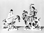Tailor's wife riding a goat (one of a pair), Meissen Manufactory  German, Hard-paste porcelain, German, Meissen