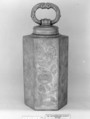 Canister or bottle, Melchior Glatz, Pewter, Austrian, Salzburg