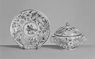 Écuelle with cover and stand, Meissen Manufactory  German, Hard-paste porcelain, German, Meissen