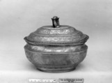 Sugar bowl with cover, Pewter, German