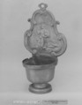 Standing or hanging bénitier, Pewter, Flemish