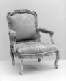 Armchair (part of a set), Nicolas-Quinibert Foliot, Beechwood, gilded, French, Paris