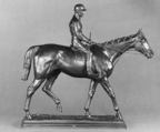 Jockey on a Horse, Isidore Bonheur  French, Bronze, on black marble base, French