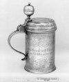 Tankard, Christian Gottlieb Goebel, Pewter, German, Dresden