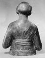 Lady holding a bunch of flowers to her breast, After a composition by Andrea del Verrocchio (Italian, Florence 1435–1488 Venice), Plaster and stucco, polychromed and gilt, Italian, Florence