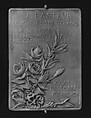 In Honor of Louis Pasteur, the Great Pathologist, 1892, Medalist: Louis-Oscar Roty (French, Paris 1846–1911 Paris), Bronze, struck, silvered, French
