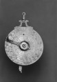 Portable horizontal nocturnal sundial and altitude sundial, Brass, water-gilt, French