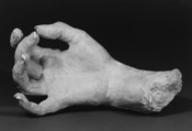 Girl's hand, Auguste Rodin  French, Plaster, French