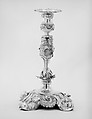 Four candlesticks, Silver, possibly British