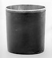 Beaker (part of a set), Johann Bernhard Hertz (Hentz), Silver, leather, Russian, St. Petersburg