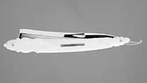 Four razors with ivory handles (part of a set), Blades made by Hawcroft &amp; Pearson, England, Steel, ivory, Russian