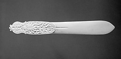 Letter opener (part of a set), Ivory, Russian