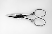 Scissors (part of a set), J. Hobson & Son, England, Steel, Russian