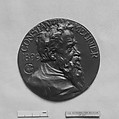 Portrait of Constantin Meunier, Belgian painter and sculptor (1831–1905), Alexandre-Louis-Marie Charpentier  French, Bronze, cast, single, French