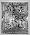 Icon cover and frame (Riza) with Bogoliubskaya Mother of God with the Chosen Saints, Maker of frame: Ph. Phralov, Silver-gilt and enamel, Russian, Moscow
