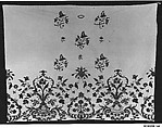 Skirt panel, Wool on cotton, linen, French