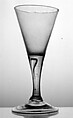 Wineglass, Glass, probably British or Flemish