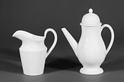 Miniature coffeepot (part of a set), Soft-paste porcelain, British