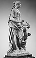 Leda and the Swan, Michel Anguier (French, Eu (Seine-Maritime) 1612–1686 Paris), Limestone (pierre de Tonnerre), French