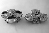 Pair of triple salts, Silver, British