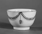 Teabowl (part of a service), Caughley Factory (British, ca. 1772–1799), Soft-paste porcelain, British, Caughley