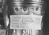 Flagon (one of a pair), Gilded silver, British, London