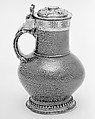 Jug, John Harryson (British, active ca. 1570–86), Tigerware, silver gilt, British, London