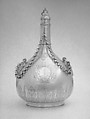 Pilgrim bottle (one of a pair), Silver gilt, British