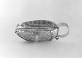 Nutmeg grater, Cowrie shell, silver, British