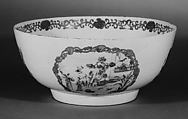 Punch bowl, Hard-paste porcelain, Chinese, for British market