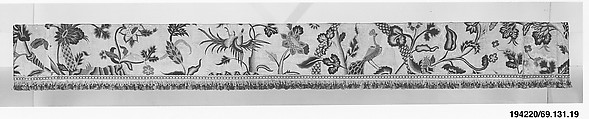 Valance, Silk, wool, linen, British