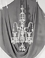 Pair of sconces, Glass, gilt bronze, British