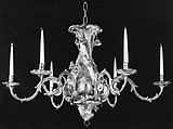 Chandelier, Gilt wood, metal, British