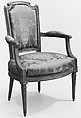 Pair of armchairs, Nicolas Delaporte, Wood, painted, French