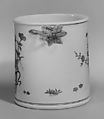 Wine bottle cooler (one of a pair), Chantilly (French), Tin-glazed soft-paste porcelain, silver, French, Chantilly